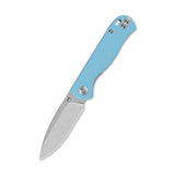 QSP Ferret Liner Lock Pocket Knife Notro V blade Sky blue G10 handle