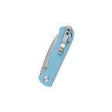 QSP Ferret Liner Lock Pocket Knife Notro V blade Sky blue G10 handle