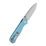 QSP Ferret Liner Lock Pocket Knife Notro V blade Sky blue G10 handle