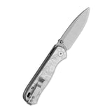 QSP Ferret Liner Lock Pocket Knife Notro V blade Aluminum Foil G10 handle