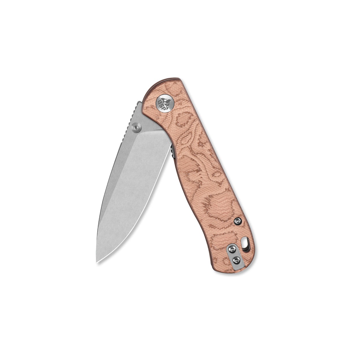 QSP Ferret Liner Lock Pocket Knife Notro V blade Copper Foil G10 handle