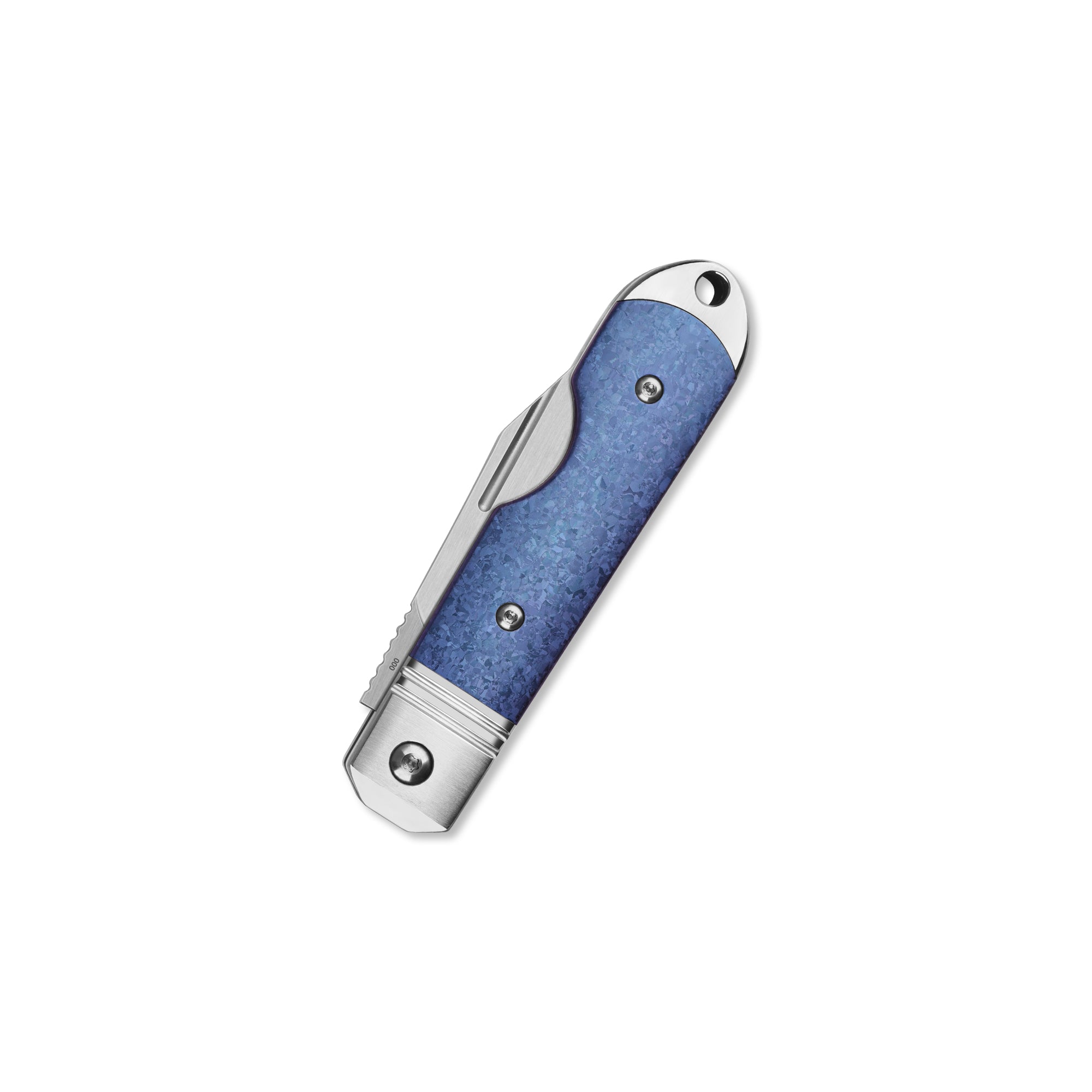 Moray Slip Joint Knife | Vanax | Blue Crystal Titanium Handle