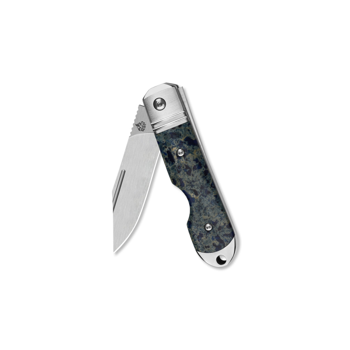 Limited Edition-QSP Moray Slip Joint Pocket Knife Vanax blade Raffir Calceon Ocean Blue Handle