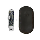 Limited Edition-QSP Moray Slip Joint Pocket Knife Vanax blade Raffir Calceon Ocean Blue Handle