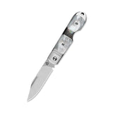 Limited Edition-QSP Moray Slip Joint Pocket Knife Vanax blade Solid Mother of Pearl Handle