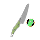 QSP T-Cook Fixed Blade Knife Nitro V Blade Glow-in-the-Dark G10 Handle