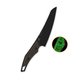 QSP T-Cook Fixed Blade Knife Nitro V Blade Glow-in-the-Dark Micarta Handle
