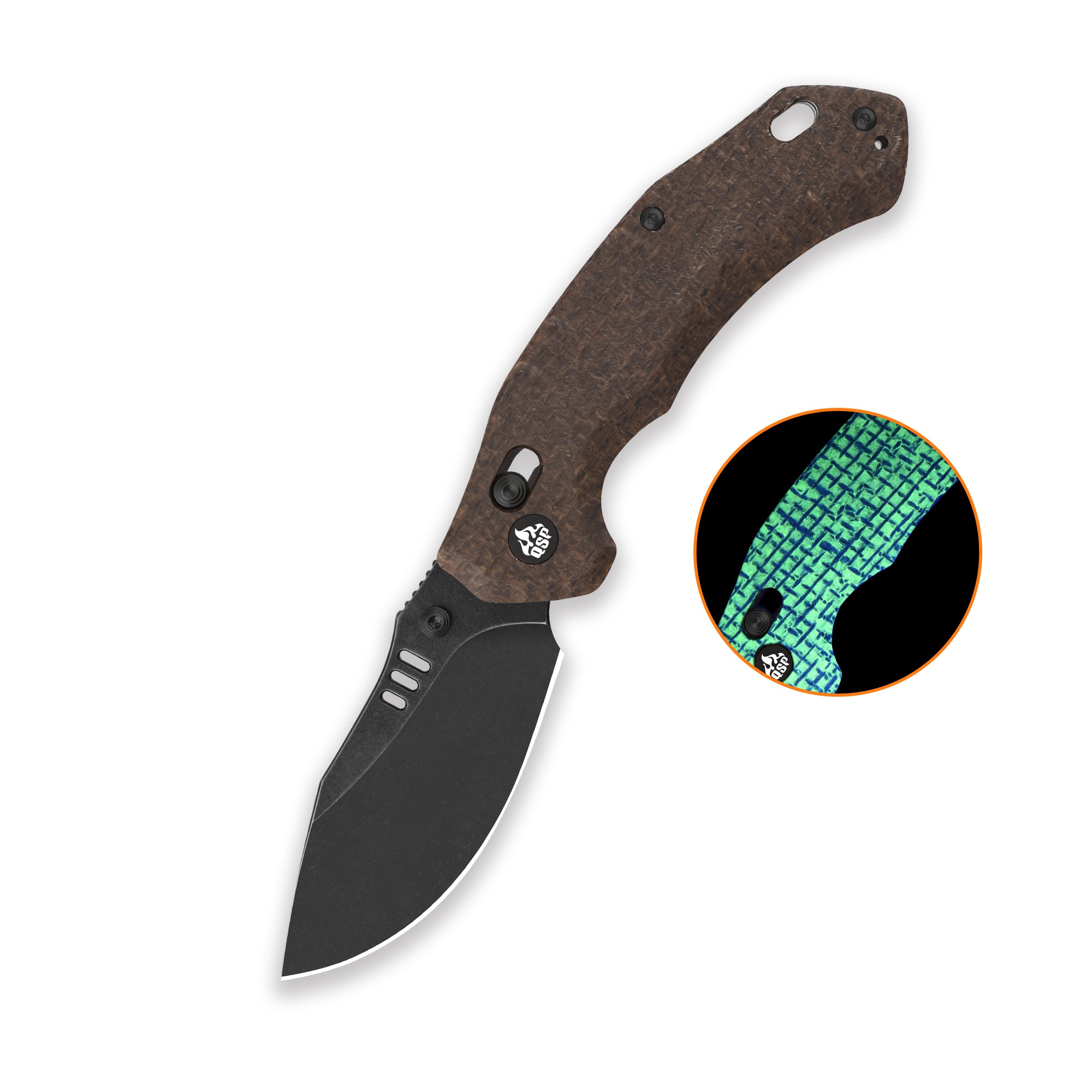 QSP Elk | 14C28N | Glow-in-the-Dark Micarta | Glyde Lock – QSP KNIFE
