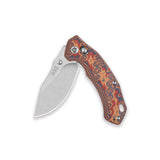 QSP Elk Glyde Lock Pocket Knife 14C28N blade Colorful Micarta handle