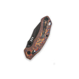 QSP Elk Glyde Lock Pocket Knife 14C28N blade Colorful Micarta handle