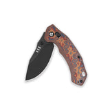 QSP Elk Glyde Lock Pocket Knife 14C28N blade Colorful Micarta handle
