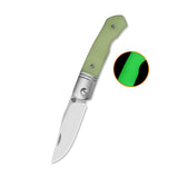 QSP Heron Slip Joint Pocket Knife Nitro V blade Glow-in-the-Dark G10 Handle