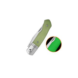 QSP Heron Slip Joint Pocket Knife Nitro V blade Glow-in-the-Dark G10 Handle