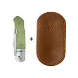 QSP Heron Slip Joint Pocket Knife Nitro V blade Glow-in-the-Dark G10 Handle