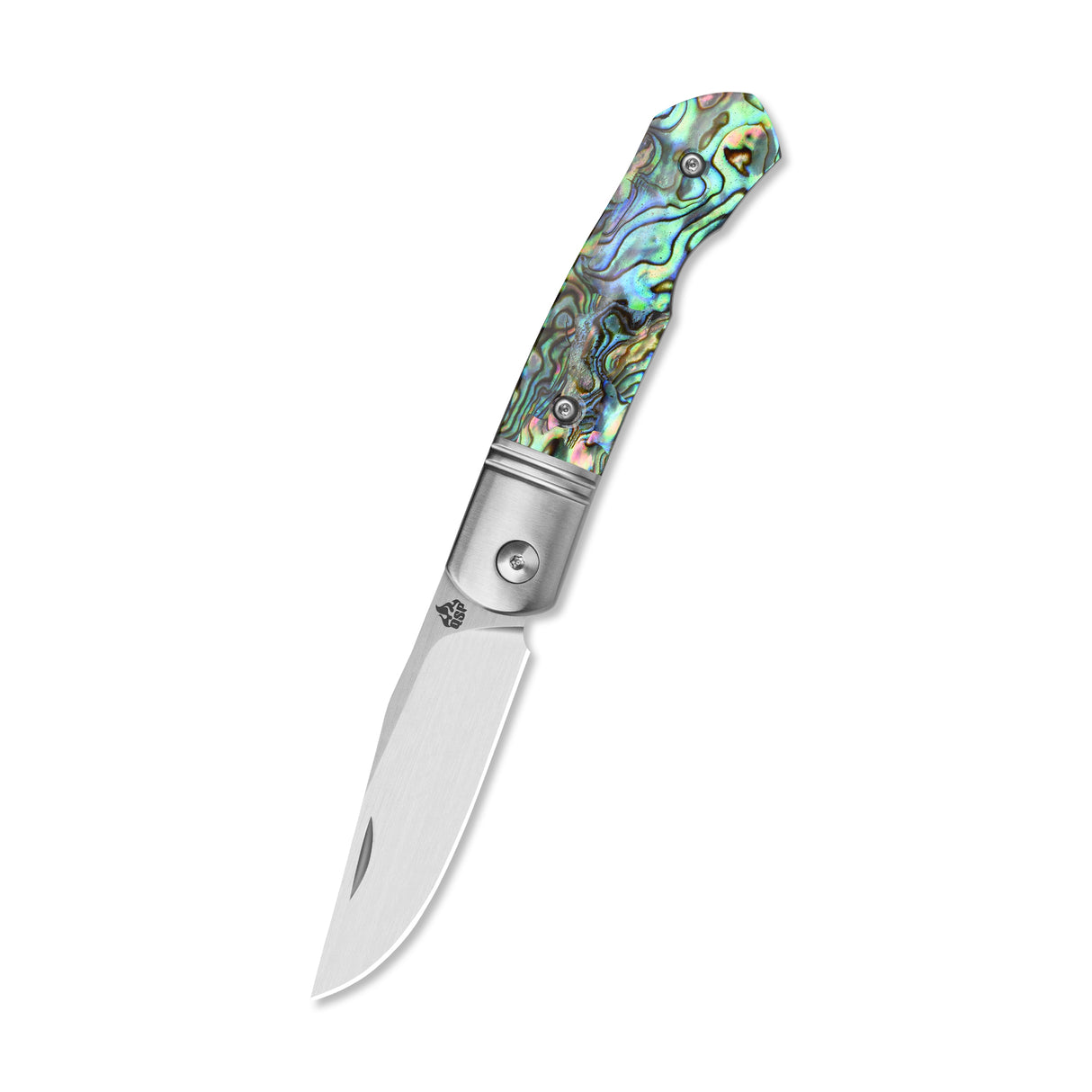 QSP Heron Slip Joint Pocket Knife Nitro V blade Abalone Handle