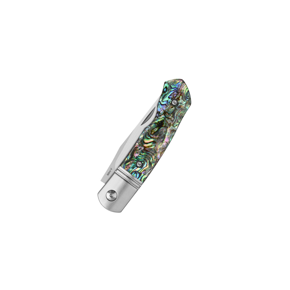 QSP Heron Slip Joint Pocket Knife Nitro V blade Abalone Handle