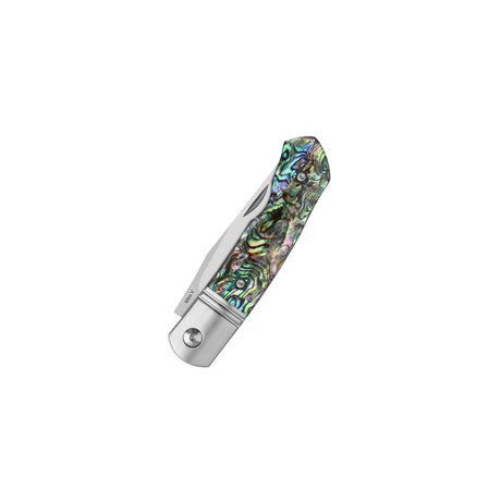 QSP Heron Slip Joint Pocket Knife Nitro V blade Abalone Handle