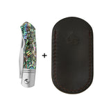 QSP Heron Slip Joint Pocket Knife Nitro V blade Abalone Handle