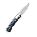 QSP Heron Slip Joint Pocket Knife Nitro V blade Blue Bone Handle