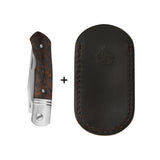 QSP Heron Slip Joint Pocket Knife Nitro V blade Glow-in-the-Dark Orange Shredded CF Handle