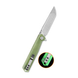 QSP Mantis Liner Lock Pocket Knife Nitro V blade Glow-in-the-Dark G10 handle