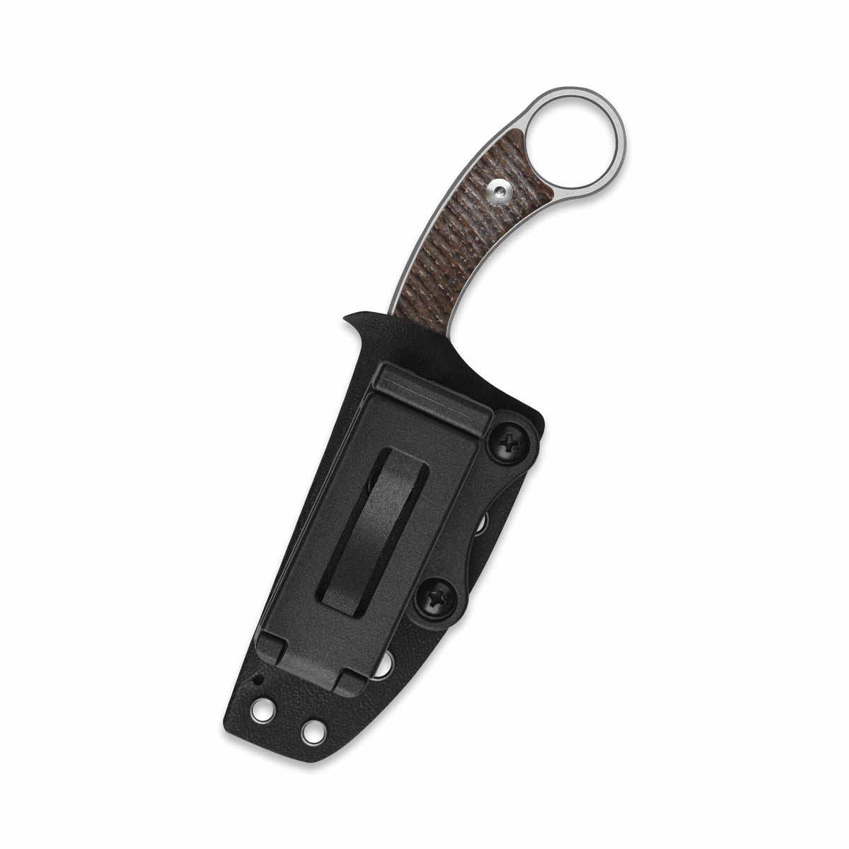 QSP Baby Viper Fixed Blade Knife 10Cr15MoV Blade Glow-in-the-Dark Micarta Handle