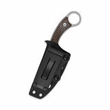 QSP Baby Viper Fixed Blade Knife 10Cr15MoV Blade Glow-in-the-Dark Micarta Handle