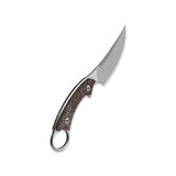 QSP Baby Viper Fixed Blade Knife 10Cr15MoV Blade Glow-in-the-Dark Micarta Handle